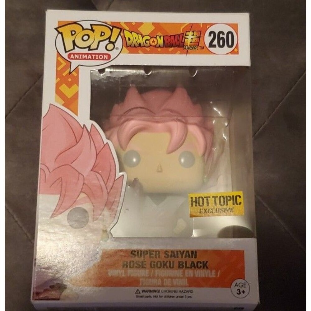 Funko Pop! Dragon Ball Z Super Saiyan Rose Goku Pink #260  Hot Topic Exclusive